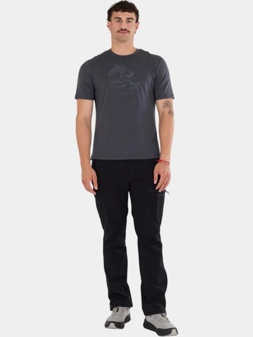 tricou cu maneci scurte pt. barbati Fundango Wanaka Merino T-shirt gri 4