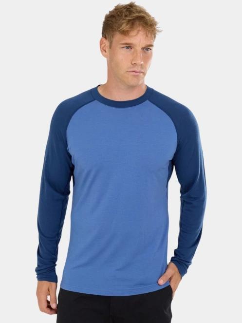 top lenjerie de corp pt. barbati Fundango Rotorua Merino Longsleeve albastru 2