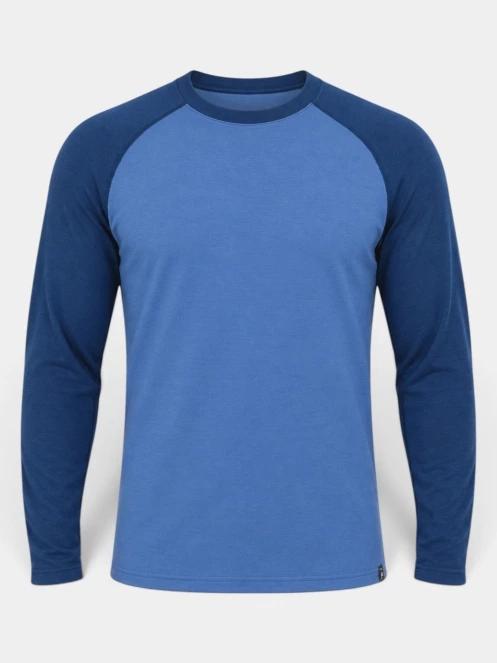 top lenjerie de corp pt. barbati Fundango Rotorua Merino Longsleeve albastru 7