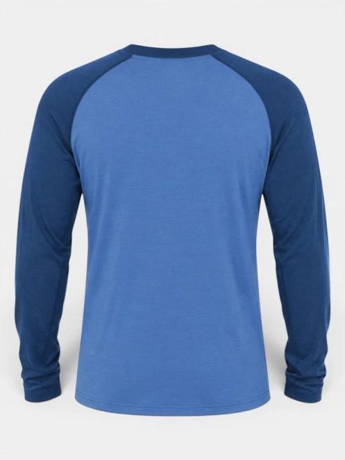 top lenjerie de corp pt. barbati Fundango Rotorua Merino Longsleeve albastru 8