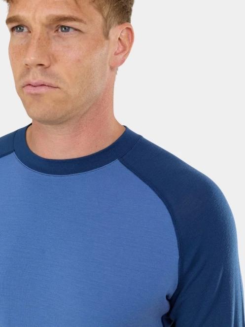 top lenjerie de corp pt. barbati Fundango Rotorua Merino Longsleeve albastru 5