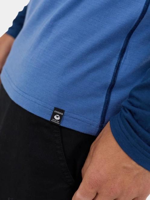 top lenjerie de corp pt. barbati Fundango Rotorua Merino Longsleeve albastru 6