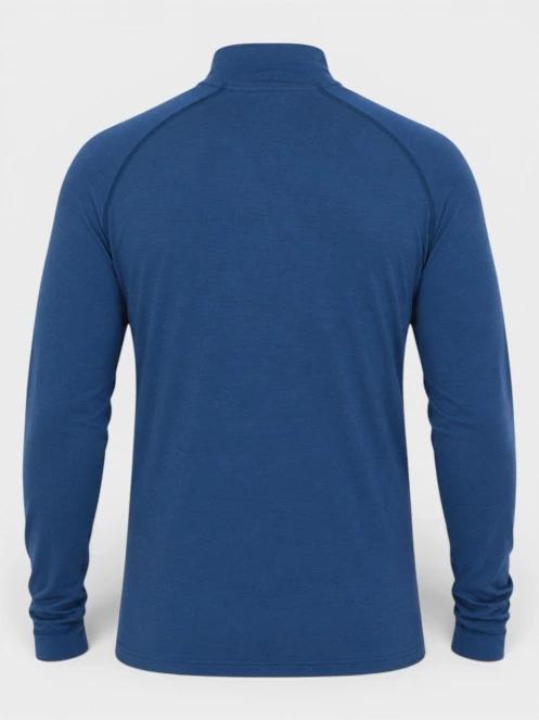 top lenjerie de corp pt. barbati Fundango Temuka Merino Halfzip albastru 8