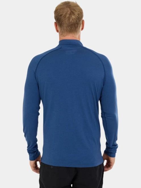top lenjerie de corp pt. barbati Fundango Temuka Merino Halfzip albastru 3
