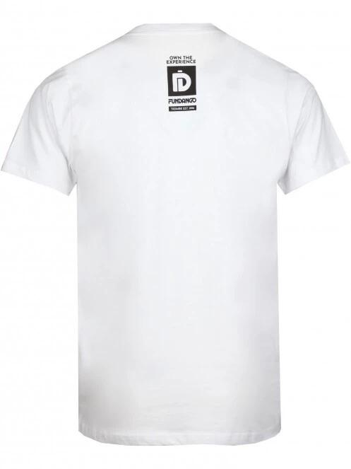 tricou cu maneci scurte pt. barbati Fundango Basic - T Logo-9 T-shirt alb 7