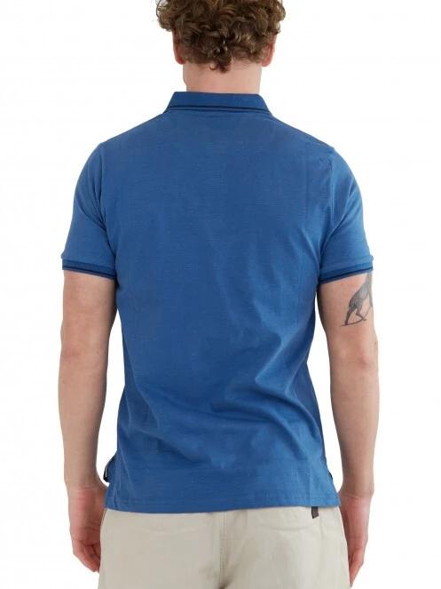 tricou cu guler pt. barbati Fundango Incognito Mono Poloshirt albastru 3