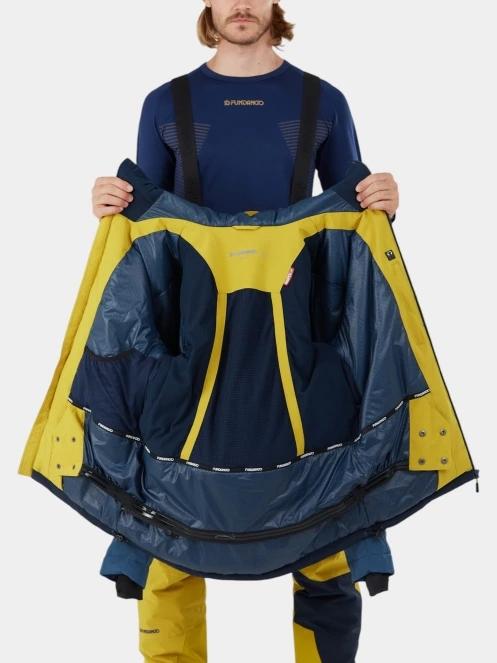 geaca de schi pt. barbati Fundango Privet Allmountain Jacket galben 5