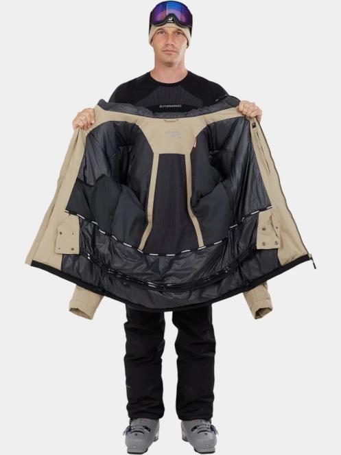 geaca de schi pt. barbati Fundango Privet Allmountain Jacket nisip 5