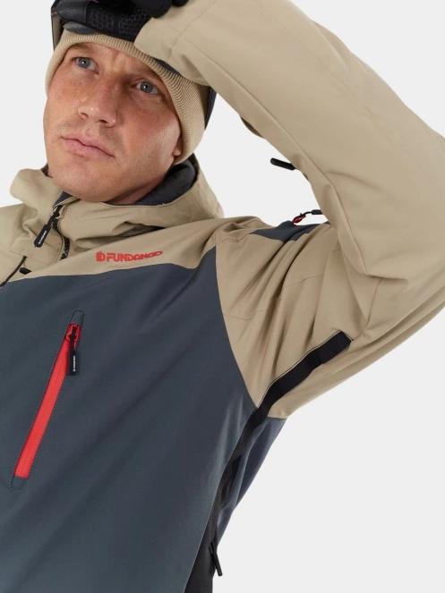 geaca de schi pt. barbati Fundango Privet Allmountain Jacket nisip 8