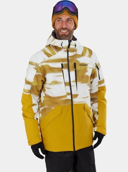 geaca de schi pt. barbati Fundango Baily ECO Allmountain Jacket galben 2