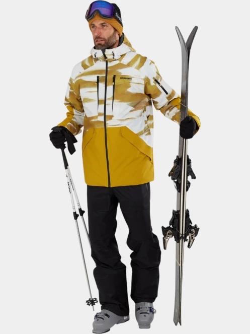 geaca de schi pt. barbati Fundango Baily ECO Allmountain Jacket galben 4