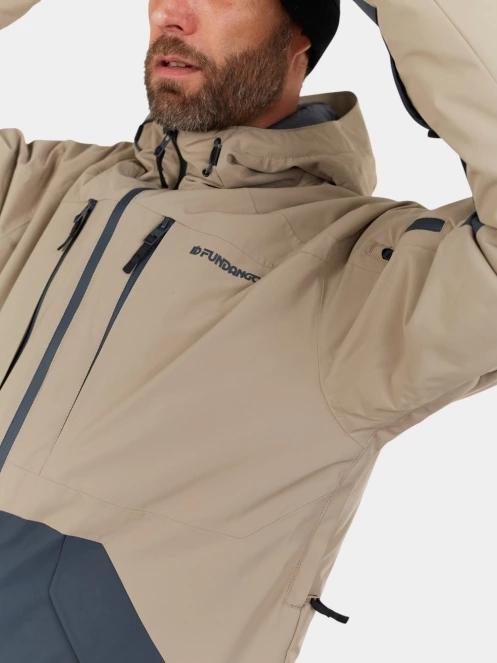 geaca de schi pt. barbati Fundango Baily ECO Allmountain Jacket nisip 8