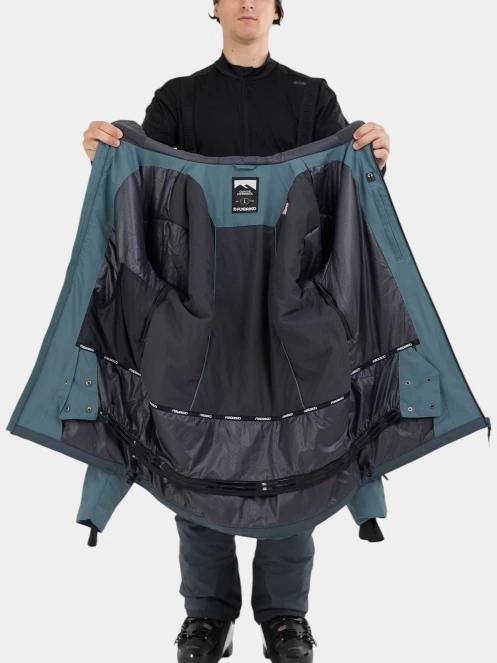 geaca de schi pt. barbati Fundango Baily ECO Allmountain Jacket verde 5