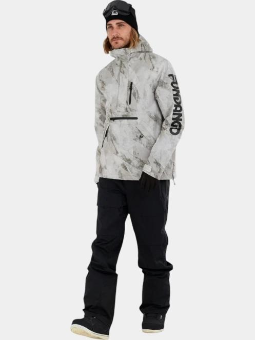geaca de schi pt. barbati Fundango Tilbury ECO Logo Anorak nisip 4