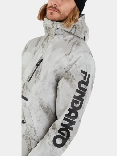 geaca de schi pt. barbati Fundango Tilbury ECO Logo Anorak nisip 5