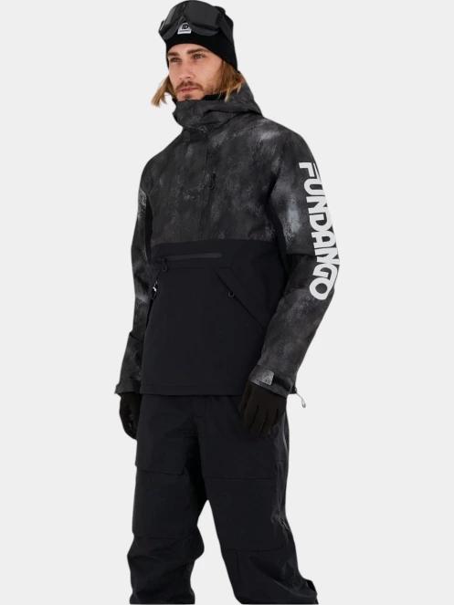 geaca de schi pt. barbati Fundango Tilbury ECO Logo Anorak negru 2