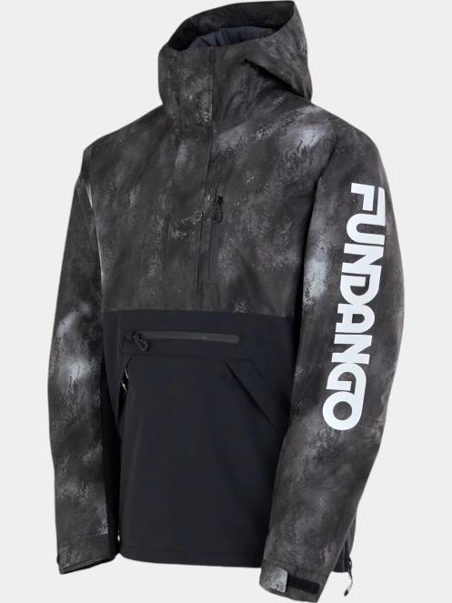 geaca de schi pt. barbati Fundango Tilbury ECO Logo Anorak negru 11