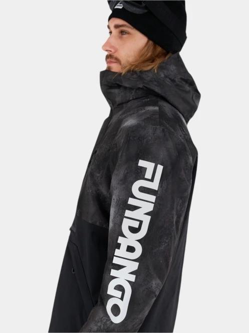 geaca de schi pt. barbati Fundango Tilbury ECO Logo Anorak negru 5