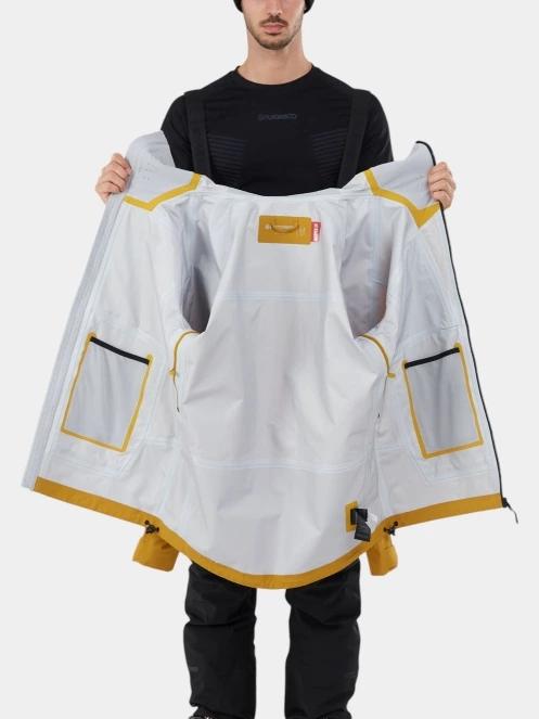 geaca de schi pt. barbati Fundango Manota 3L Shell Jacket galben 5