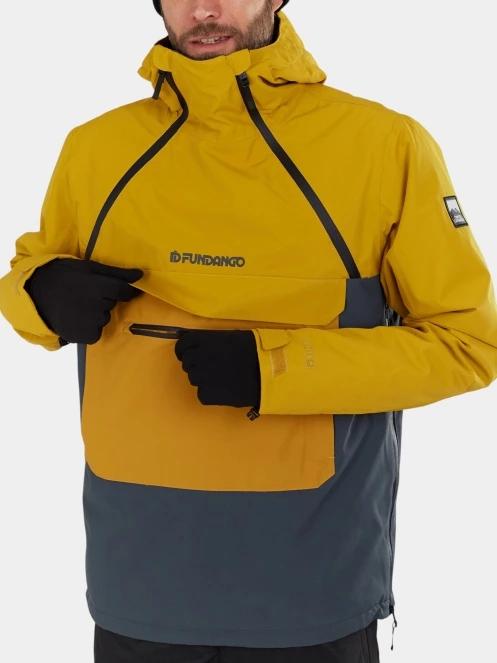 jacheta hanorac pt. barbati Fundango Hydra ECO Anorak galben 5