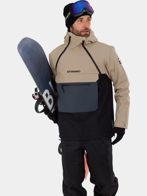 jacheta hanorac pt. barbati Fundango Hydra ECO Anorak nisip 4