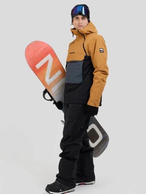 jacheta hanorac pt. barbati Fundango Hydra ECO Anorak maro 4