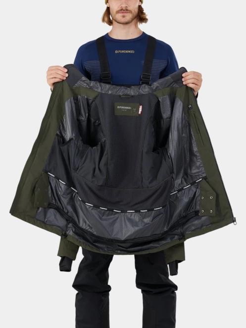 geaca de foita pt. barbati Fundango Rigel ECO 3L Jacket oliv 5