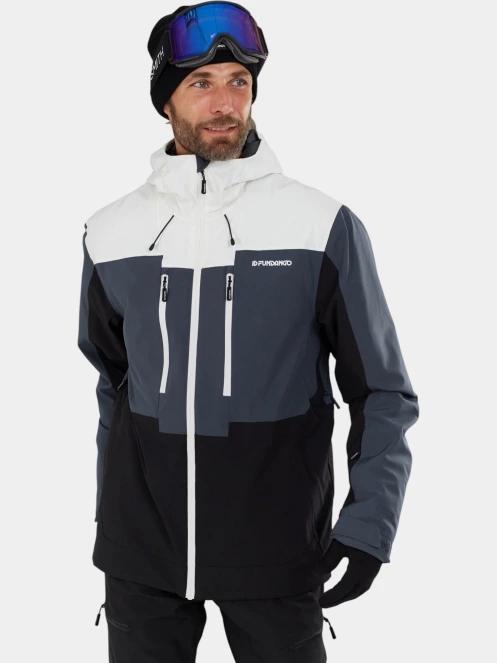 geaca de schi pt. barbati Fundango Nelson Allmountain Jacket alb 2