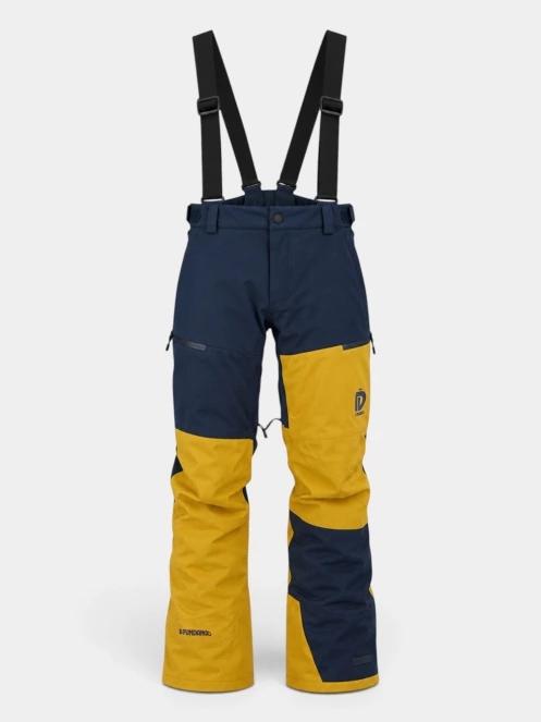 pantaloni de schi pt. barbati Fundango Teak Colourblock Pants galben 10