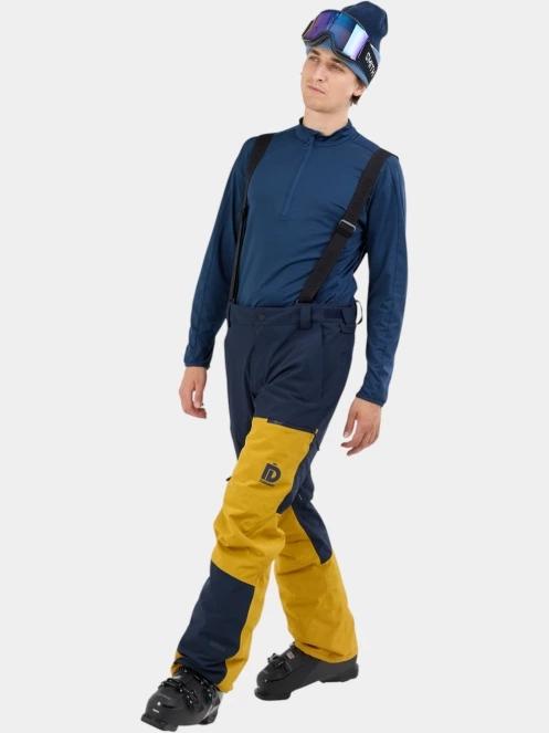pantaloni de schi pt. barbati Fundango Teak Colourblock Pants galben 5