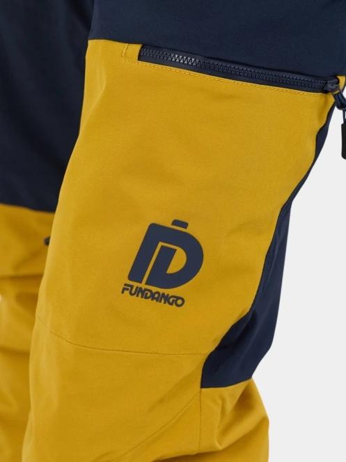 pantaloni de schi pt. barbati Fundango Teak Colourblock Pants galben 6