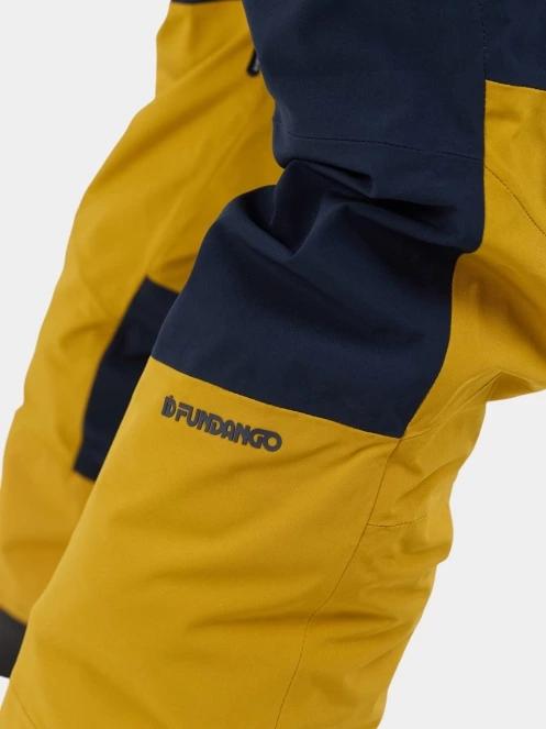 pantaloni de schi pt. barbati Fundango Teak Colourblock Pants galben 7