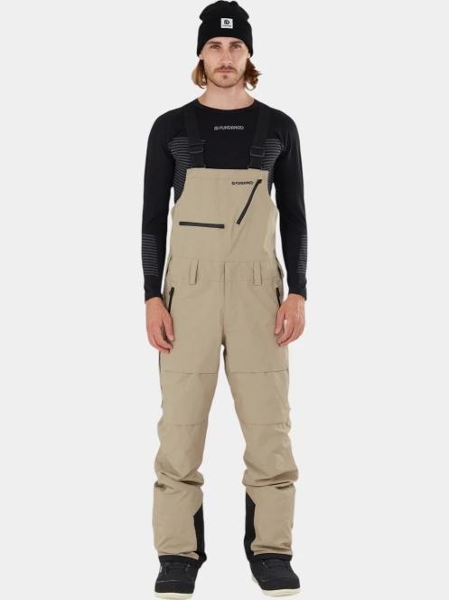 pantaloni de schi pt. barbati Fundango Benton 3L Bib Pants nisip 2