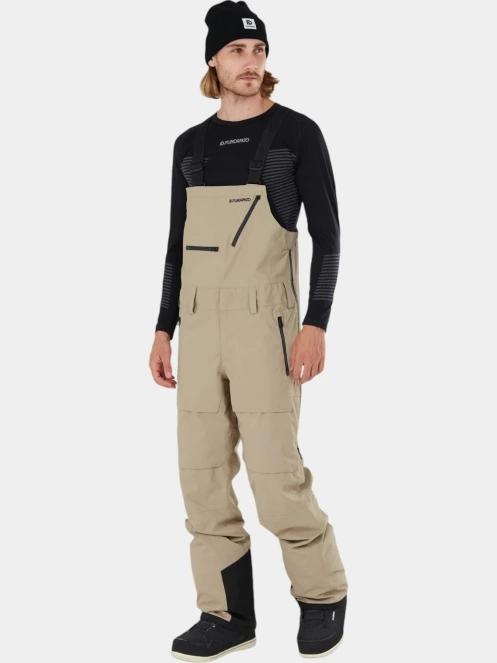 pantaloni de schi pt. barbati Fundango Benton 3L Bib Pants nisip 5