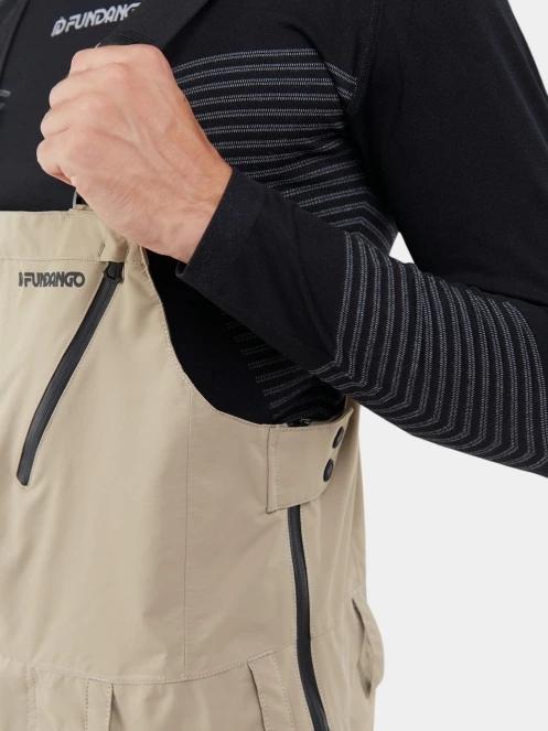 pantaloni de schi pt. barbati Fundango Benton 3L Bib Pants nisip 7