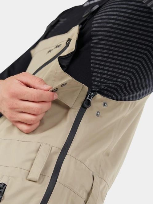 pantaloni de schi pt. barbati Fundango Benton 3L Bib Pants nisip 10