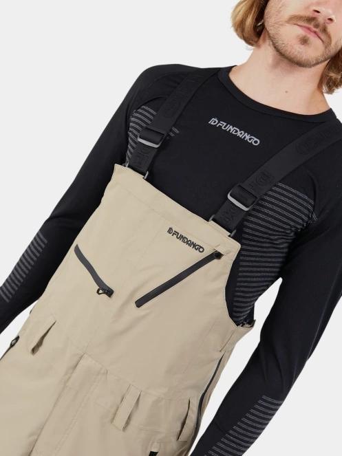 pantaloni Fundango Benton ECO 3L Bib Pants nisip 6