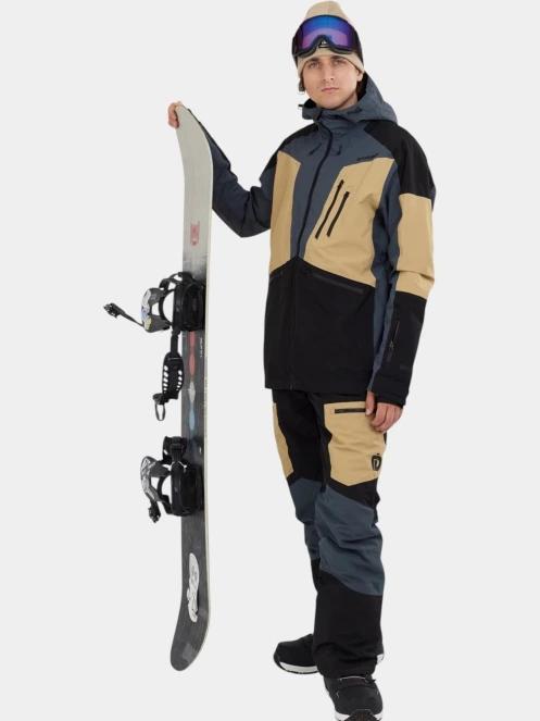 pantaloni de schi pt. barbati Fundango Nexara ECO 3L Pants nisip 4