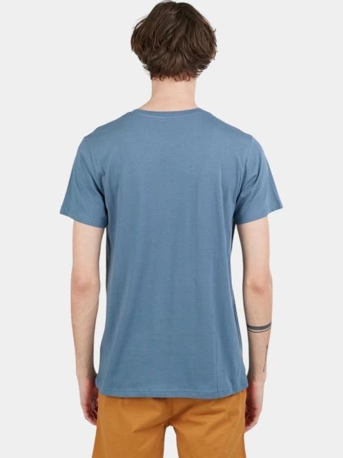 tricou cu maneci scurte pt. barbati Fundango Basic-T Logo 04 albastru 3