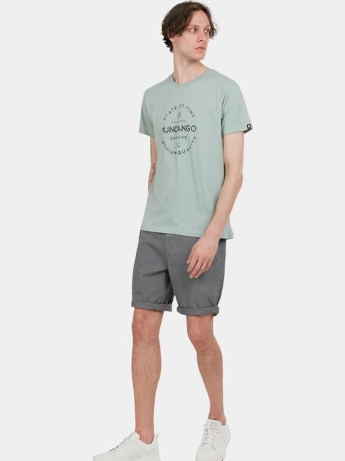 tricou cu maneci scurte pt. barbati Fundango Basic-T Logo 04 verde 4