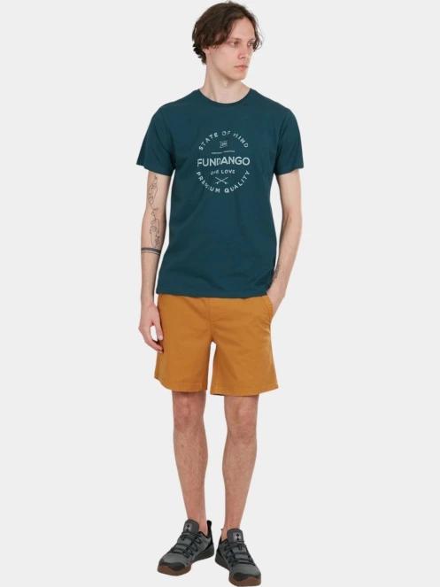 tricou cu maneci scurte pt. barbati Fundango Basic-T Logo 04 verde 4