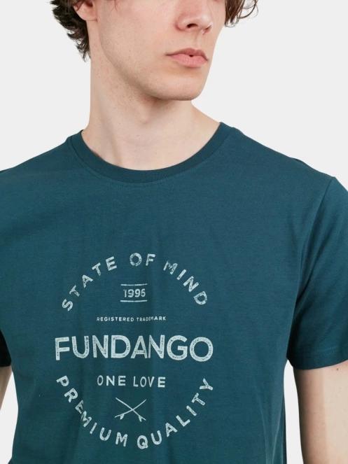 tricou cu maneci scurte pt. barbati Fundango Basic-T Logo 04 verde 5