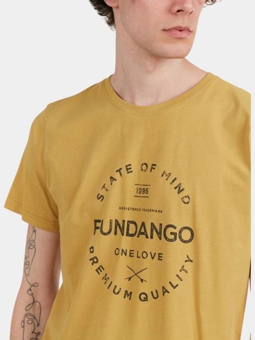 tricou cu maneci scurte pt. barbati Fundango Basic-T Logo 04 oliv 6