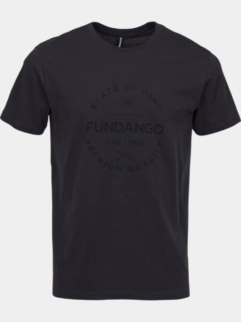 tricou cu maneci scurte pt. barbati Fundango Basic-T Logo 04 gri 6