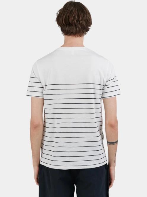 tricou cu maneci scurte pt. barbati Fundango Jaggy Pocket T-shirt alb 3