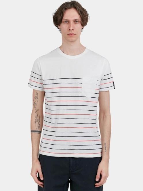 tricou cu maneci scurte pt. barbati Fundango Jaggy Pocket T-shirt rosu 2