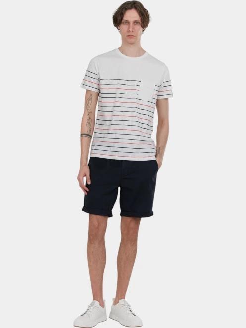 tricou cu maneci scurte pt. barbati Fundango Jaggy Pocket T-shirt rosu 4