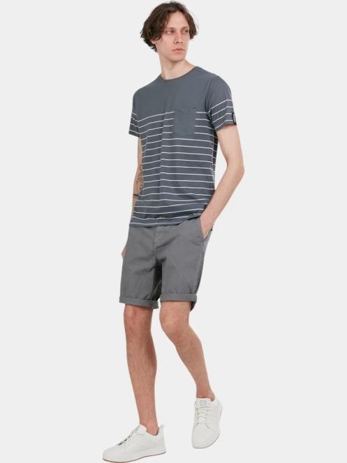 tricou cu maneci scurte pt. barbati Fundango Jaggy Pocket T-shirt gri 4