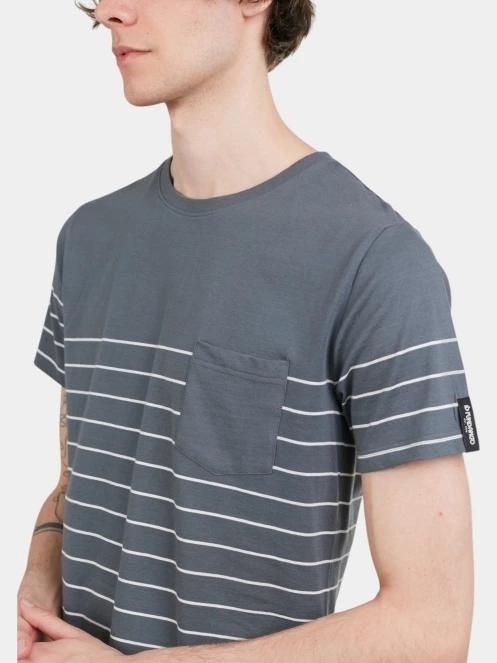 tricou cu maneci scurte pt. barbati Fundango Jaggy Pocket T-shirt gri 6