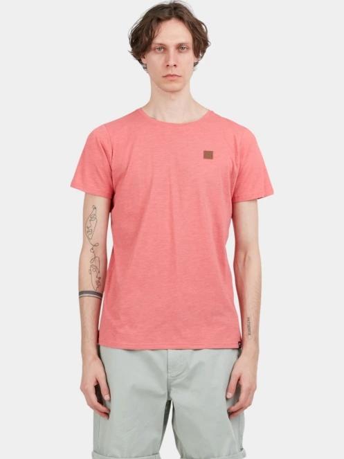 tricou cu maneci scurte pt. barbati Fundango Jaggy Structured T-shirt roz 2